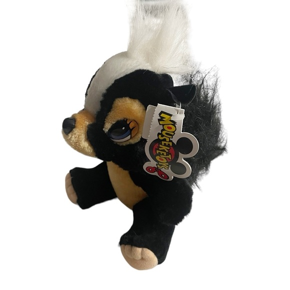NWT Vintage Disney Parks Plush Flower the Skunk from Bambi 6” Stuffed Animal - Picture 1 of 6